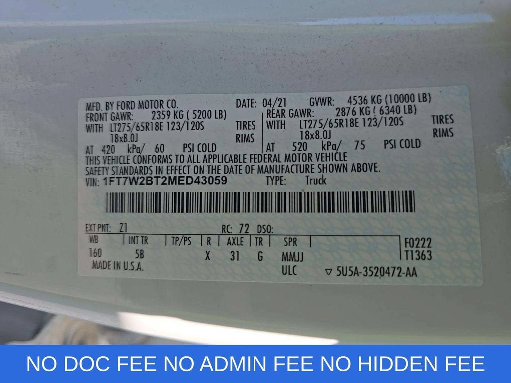 2021 Ford Super Duty F-250 SRW XL