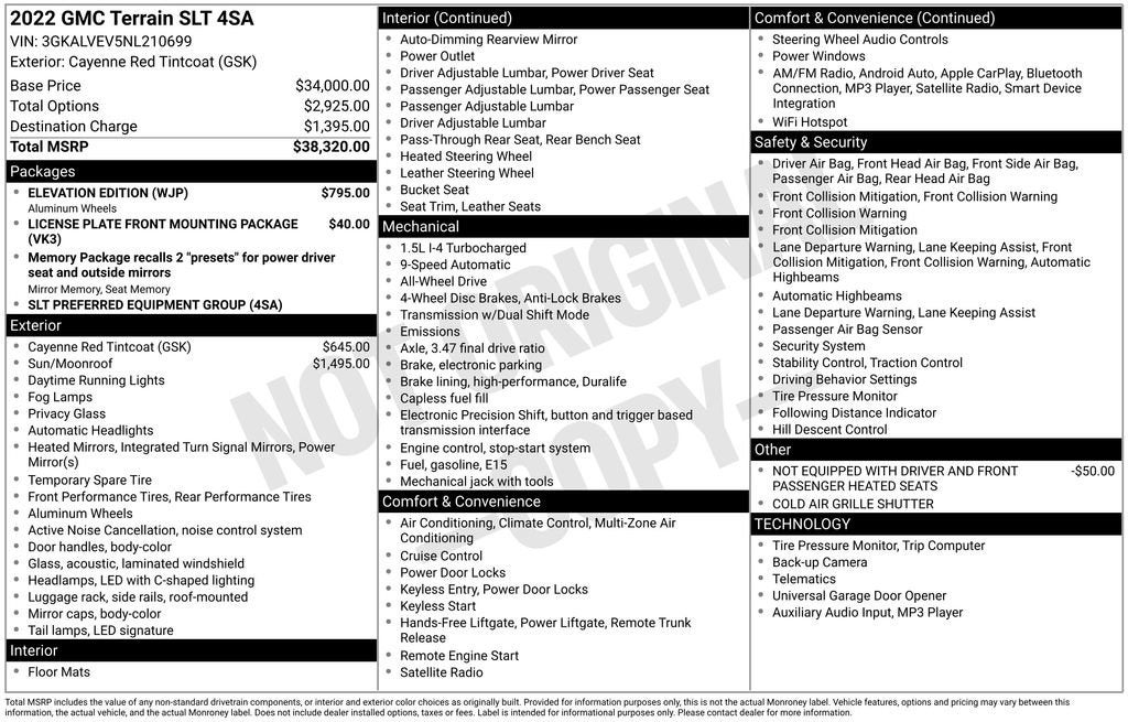 2022 GMC Terrain SLT