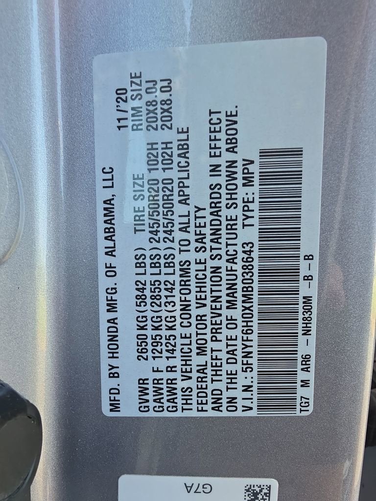 2021 Honda Pilot Elite