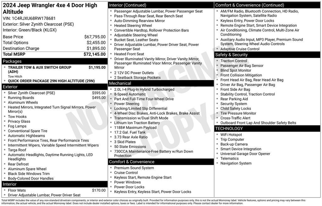 2024 Jeep Wrangler High Altitude 4xe