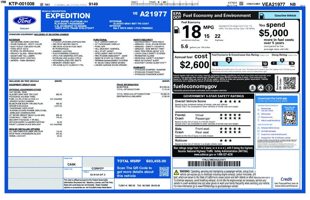 2027 Ford Expedition Platinum
