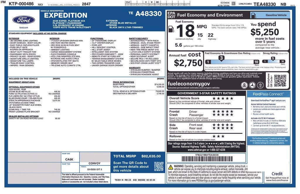 2026 Ford Expedition Platinum