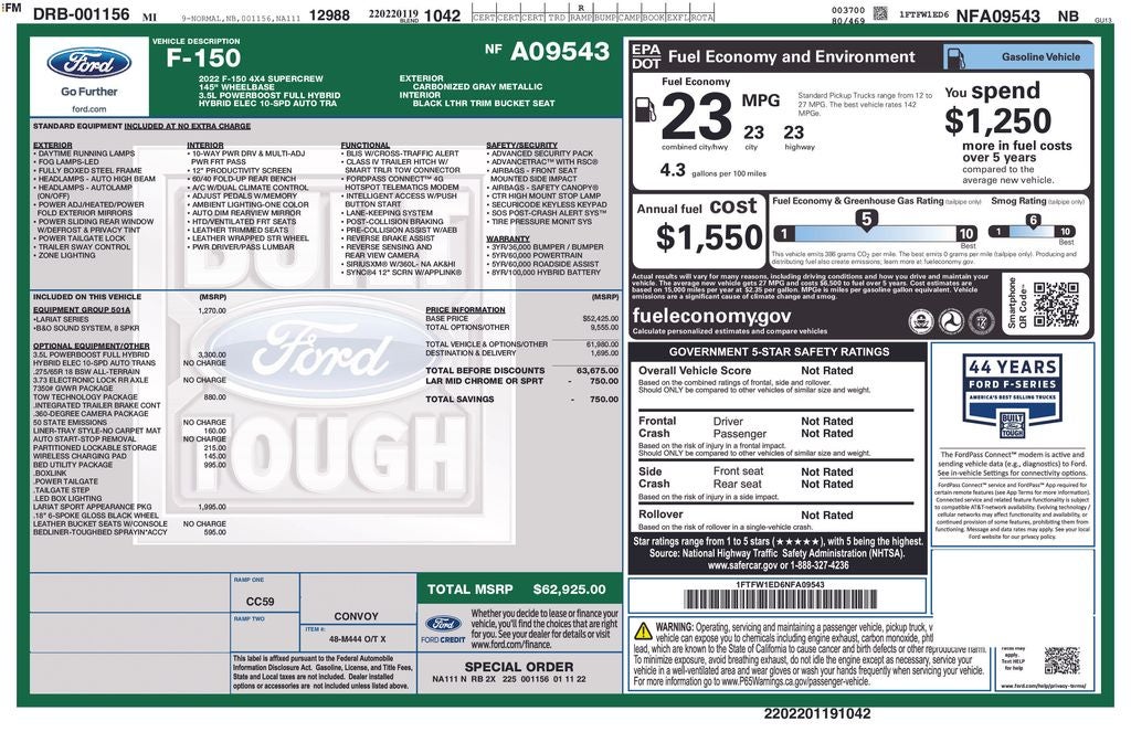 2022 Ford F-150 Lariat
