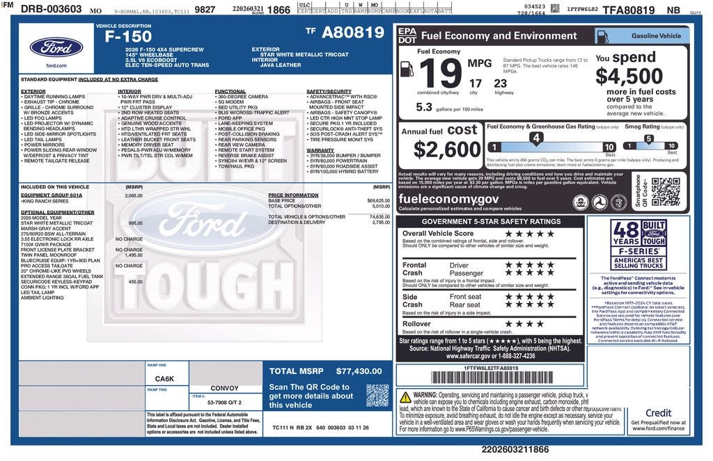 2026 Ford F-150 King Ranch