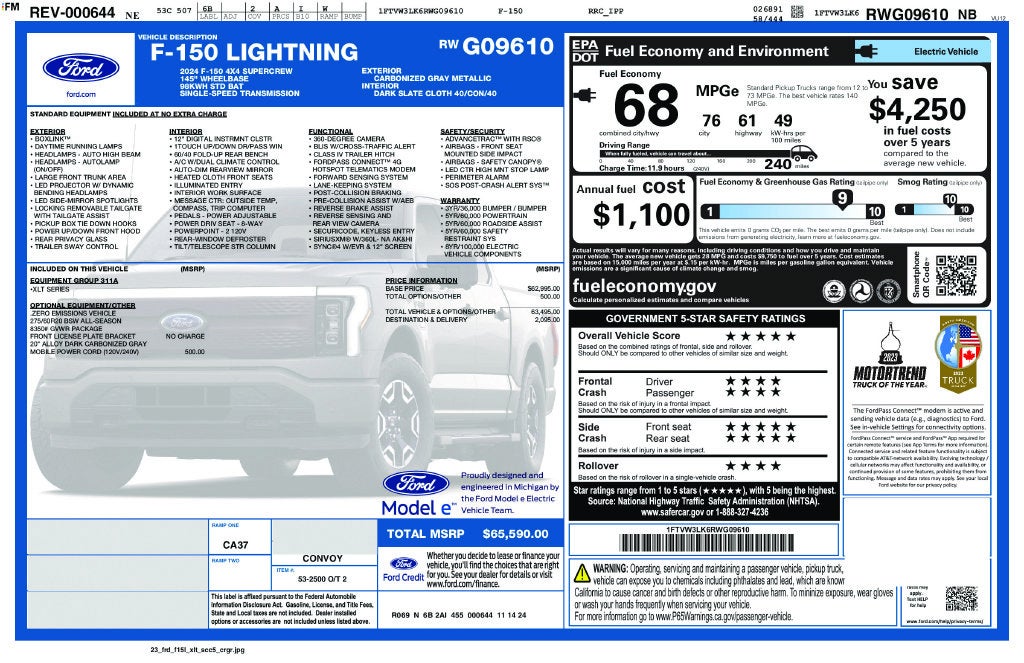 2024 Ford F-150 Lightning XLT