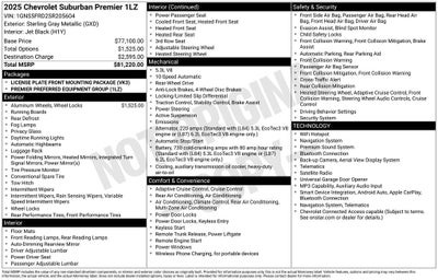 2025 Chevrolet Suburban Premier