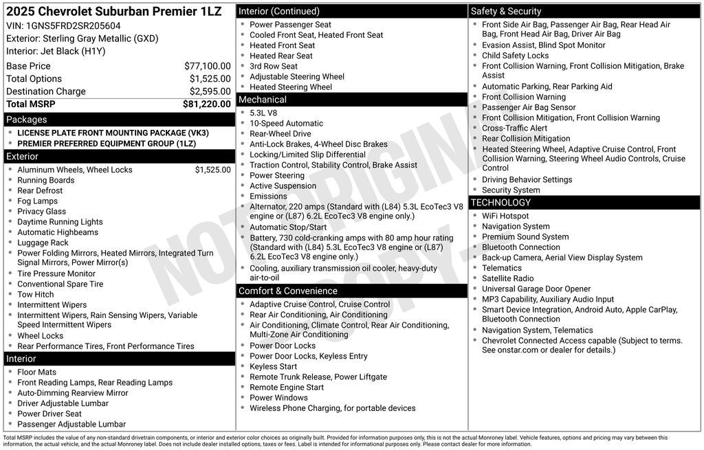 2025 Chevrolet Suburban Premier