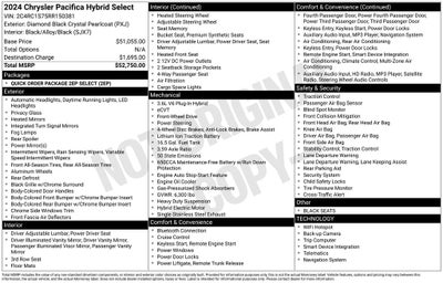 2024 Chrysler Pacifica Hybrid Select