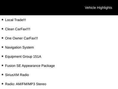 2019 Ford Fusion SE