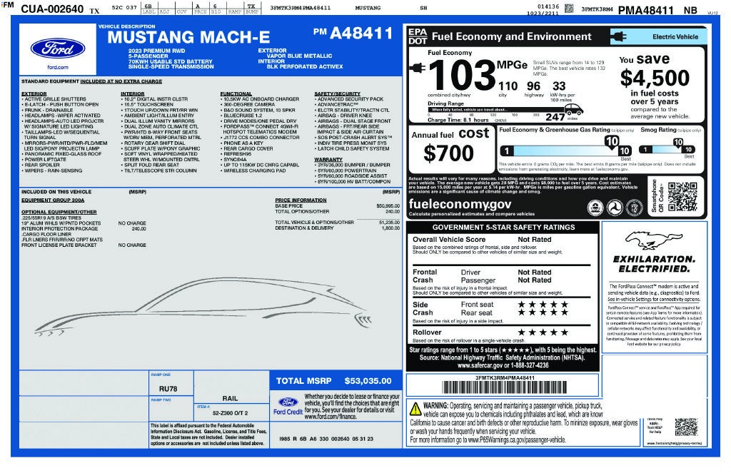 2023 Ford Mustang Mach-E Premium