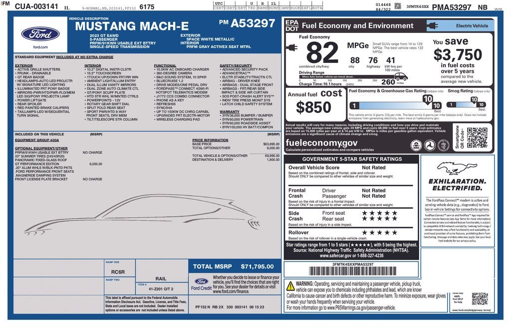 2023 Ford Mustang Mach-E GT