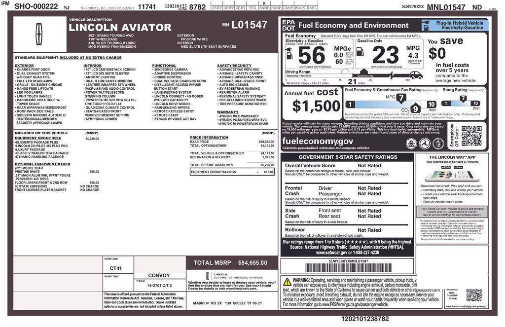 2021 Lincoln Aviator Grand Touring