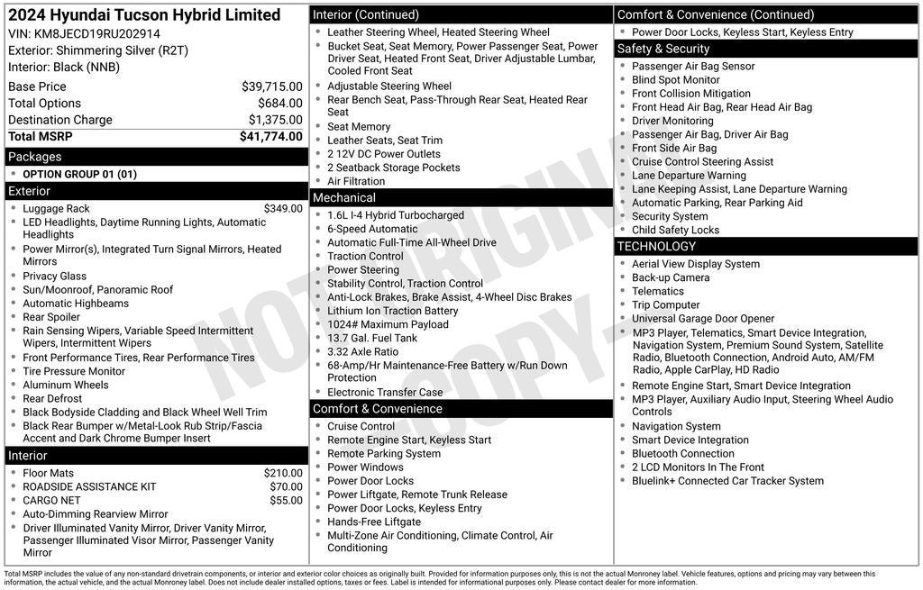 2024 Hyundai Tucson Hybrid Limited