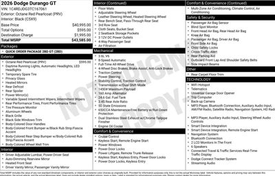 2026 Dodge Durango GT