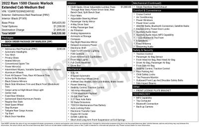 2022 RAM 1500 Classic Warlock
