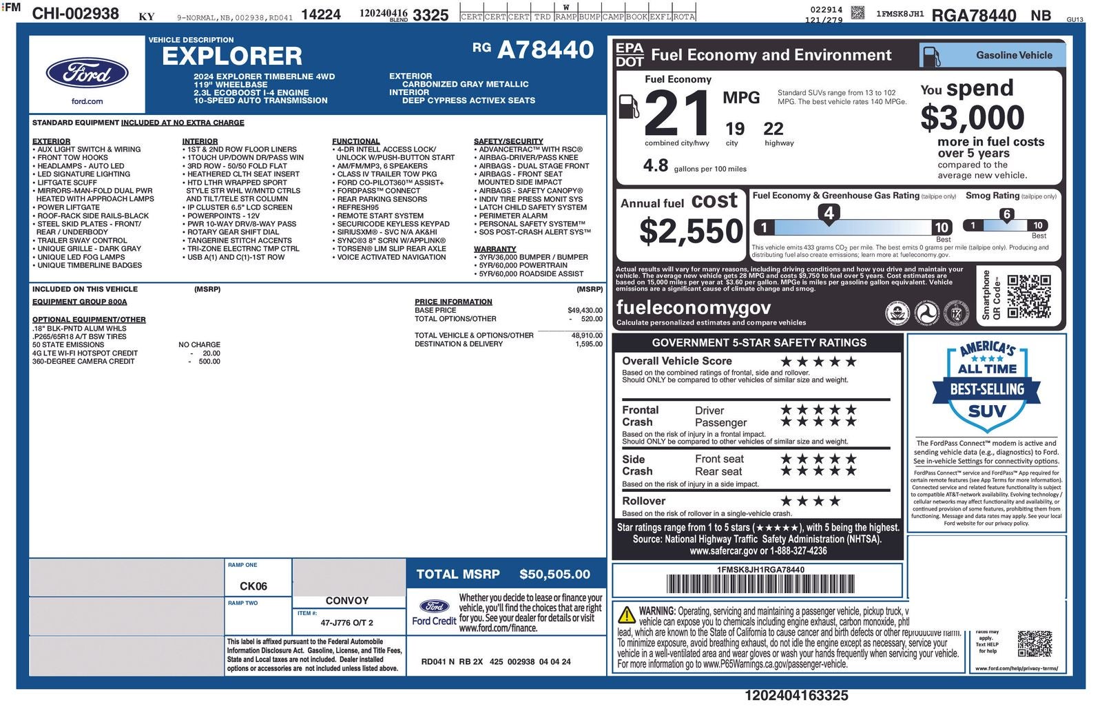 2024 Ford Explorer Timberline