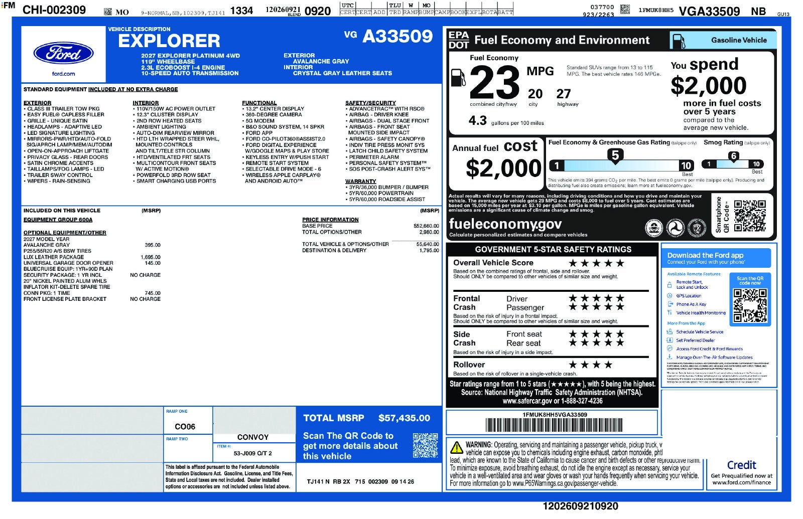 2027 Ford Explorer Platinum