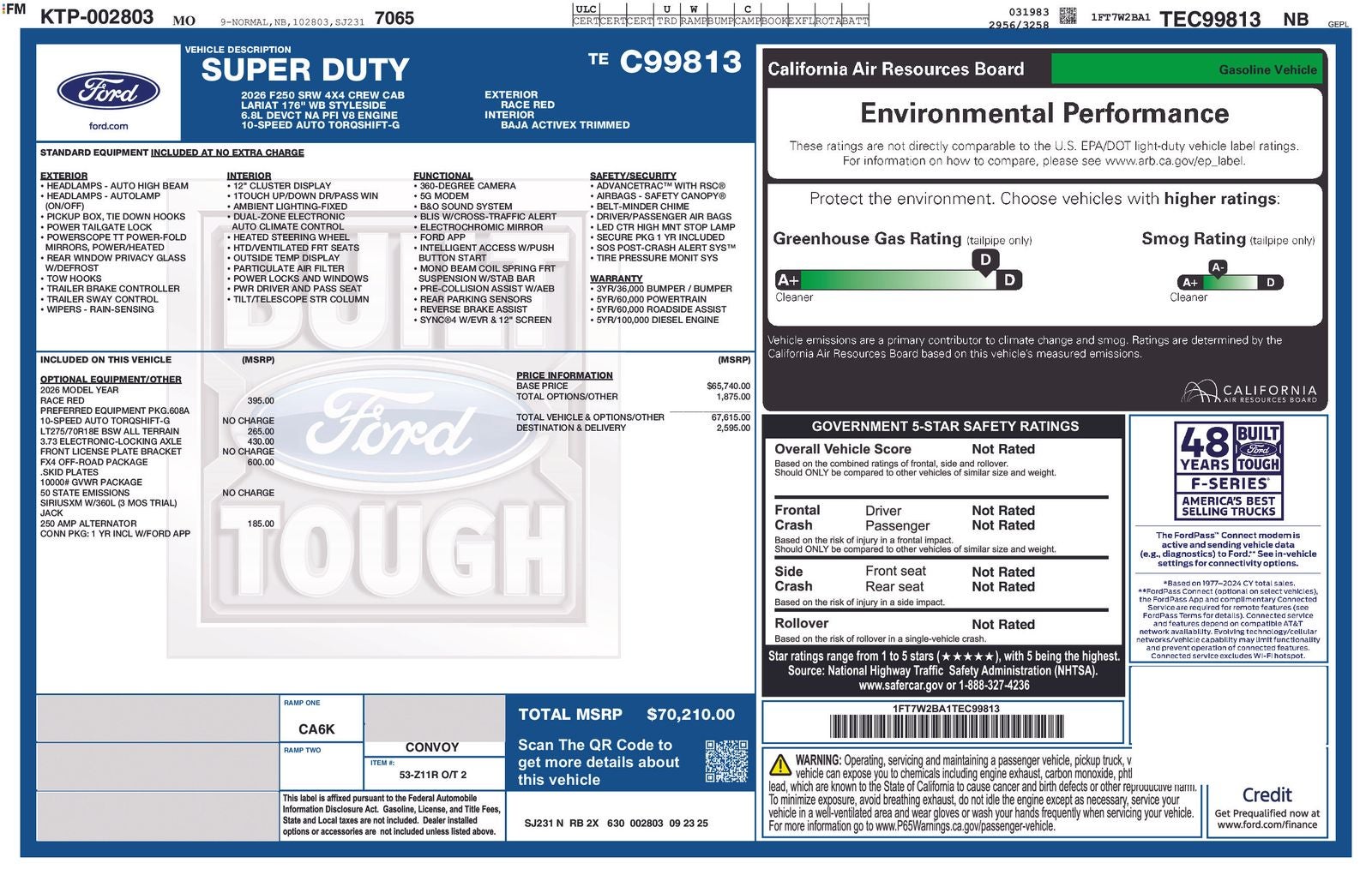 2026 Ford F-250SD Lariat