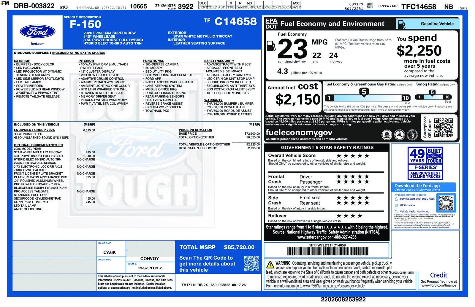 2026 Ford F-150 Platinum