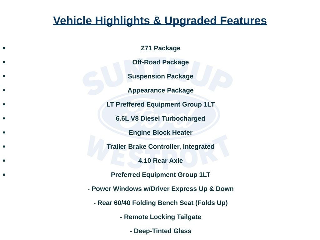 2016 Chevrolet Silverado 2500HD LT Duramax 6.6L V8 Turbodiesel