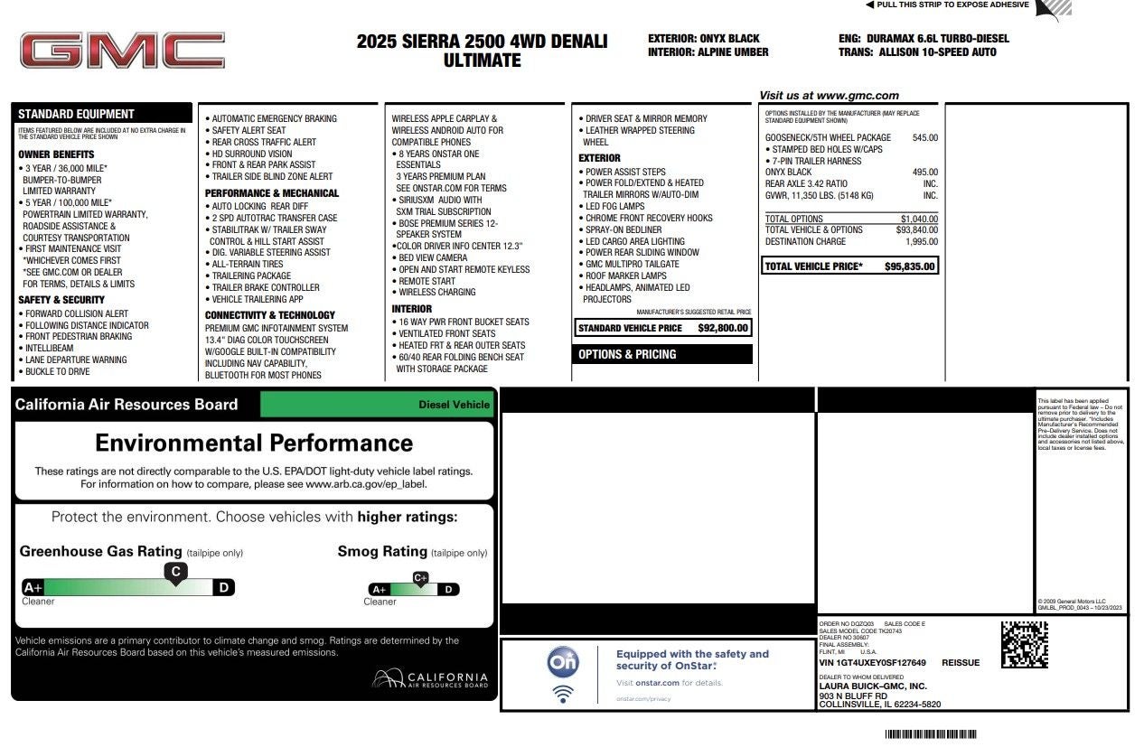 2025 GMC Sierra 2500HD Denali Ultimate