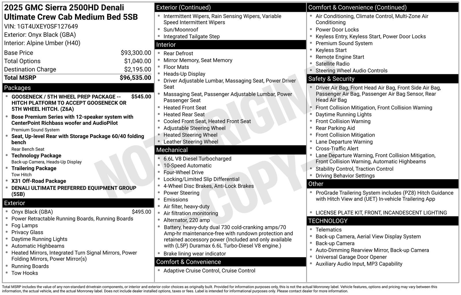 2025 GMC Sierra 2500HD Denali Ultimate