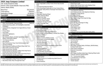 2025 Jeep Compass Limited
