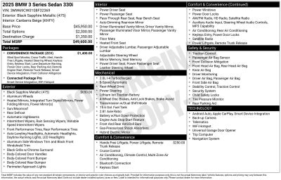 2025 BMW 3 Series 330i