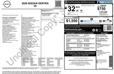 2026 Nissan Sentra SR