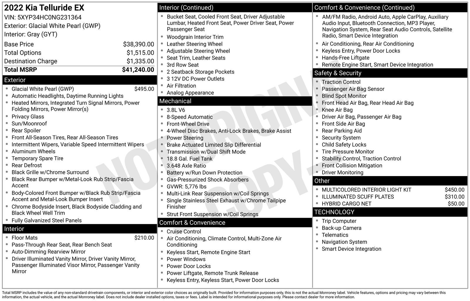 2022 Kia Telluride EX