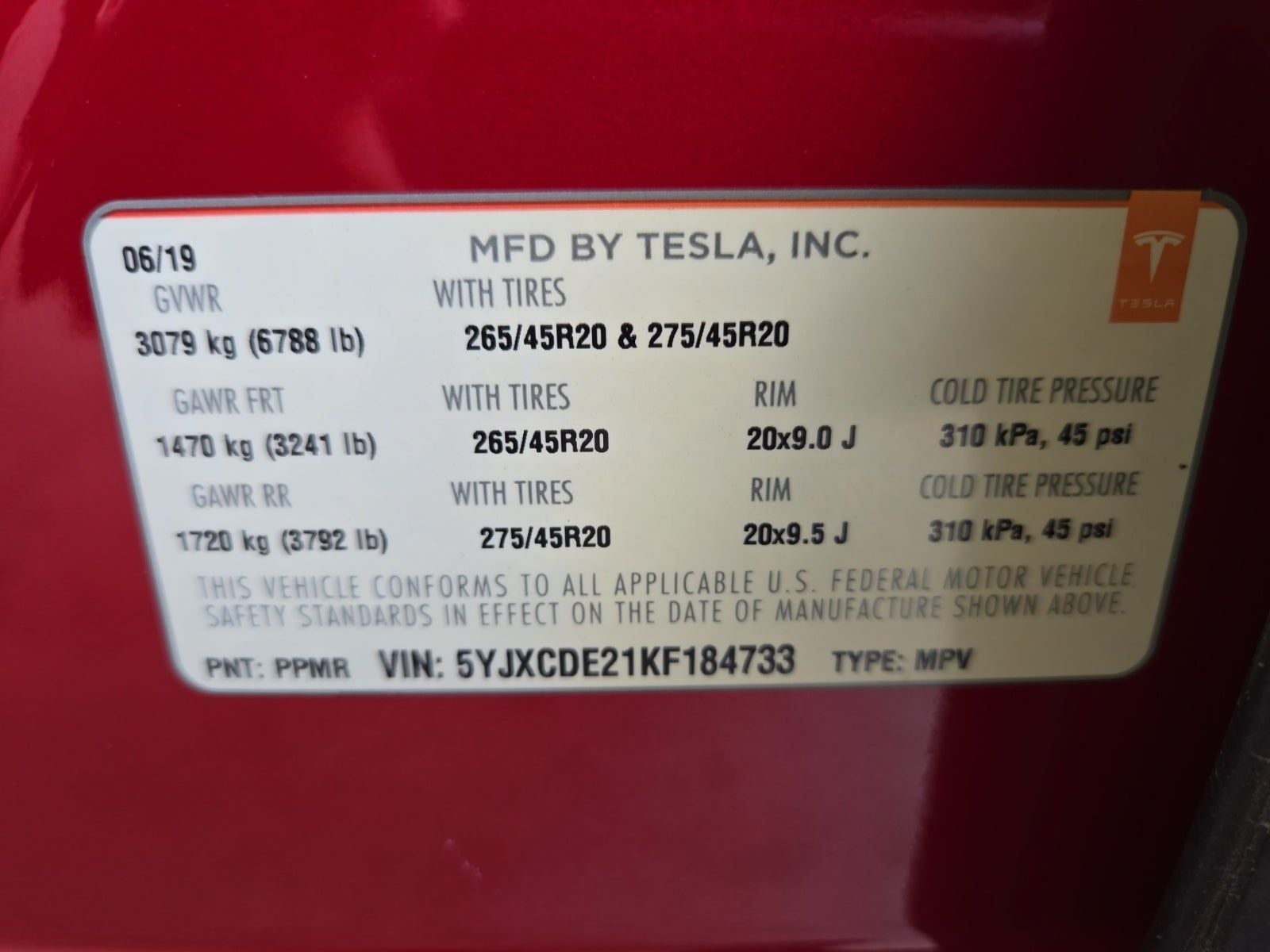 2019 Tesla Model X Long Range