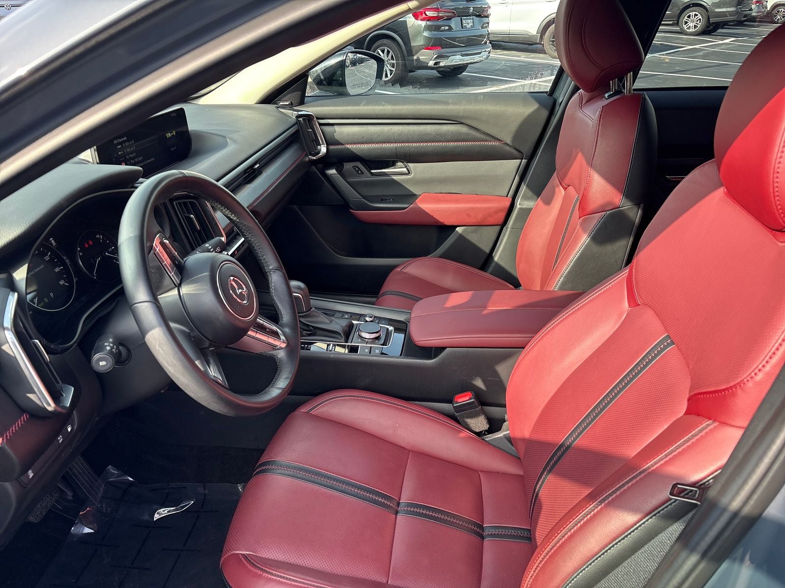 2025 Mazda Mazda CX-50 Hybrid Premium Plus AWD w/ Red Leather