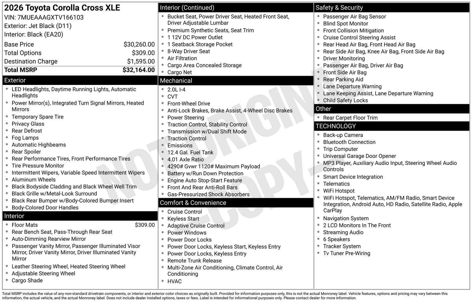 2026 Toyota Corolla Cross XLE