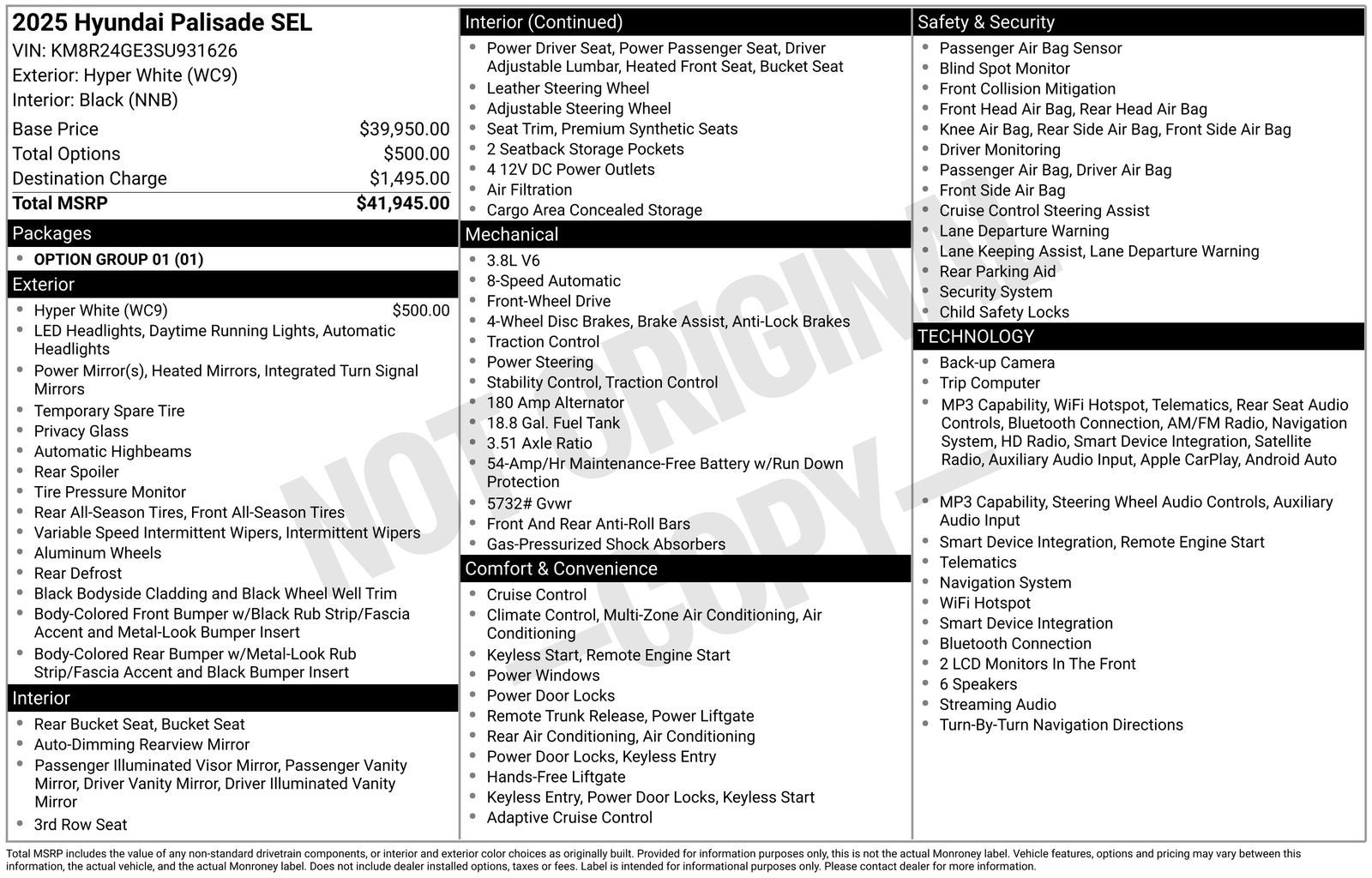 2025 Hyundai Palisade SEL