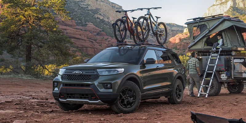 2023 Ford Explorer three-row SUV, a model year available used under $25,000 at Suntrup Ford Westport near Chesterfield, Missouri